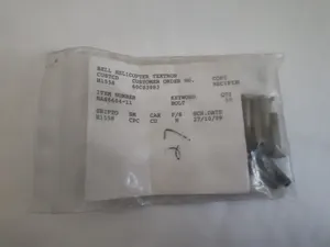 NAS6604-11, Bolts for Bell Helicopter 6 pieces